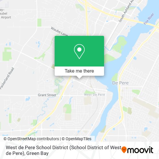 West de Pere School District map