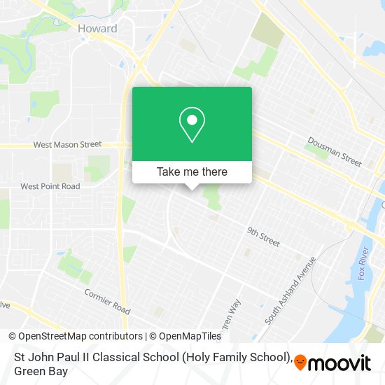 Mapa de St John Paul II Classical School (Holy Family School)