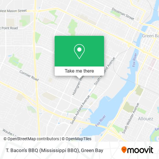 T. Bacon's BBQ (Mississippi BBQ) map