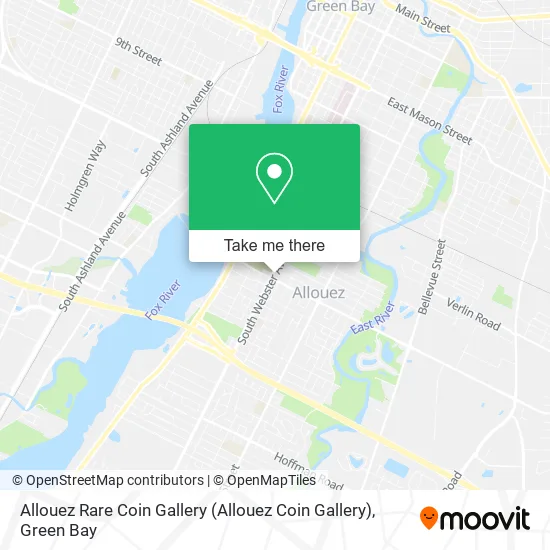 Mapa de Allouez Rare Coin Gallery