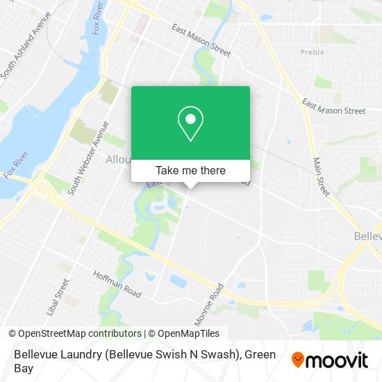 Mapa de Bellevue Laundry (Bellevue Swish N Swash)