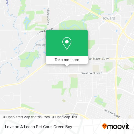 Love on A Leash Pet Care map