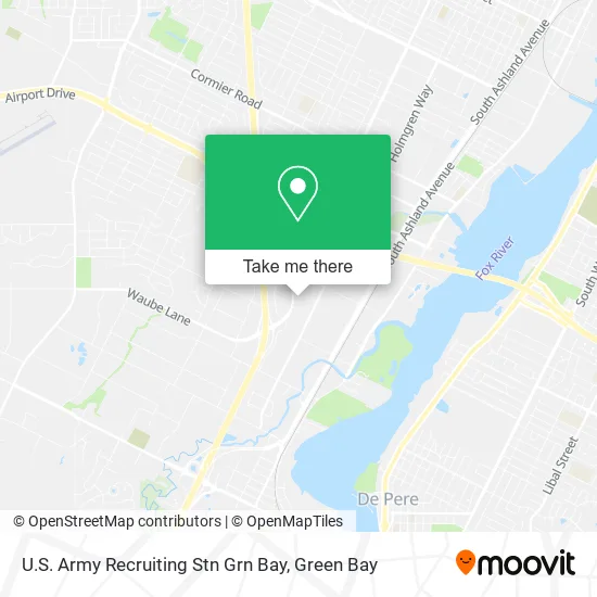 Mapa de U.S. Army Recruiting Stn Grn Bay