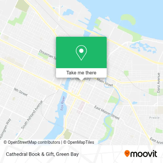 Cathedral Book & Gift map