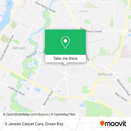 S Jensen Carpet Care map