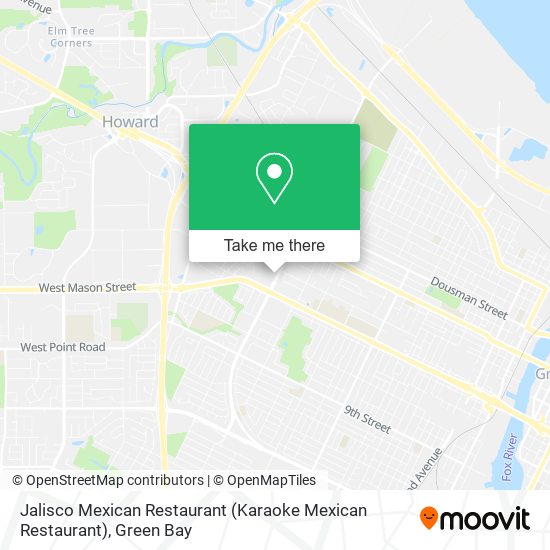 Mapa de Jalisco Mexican Restaurant (Karaoke Mexican Restaurant)