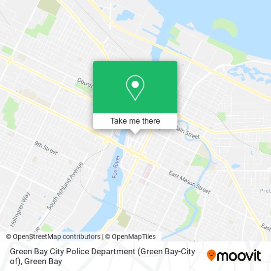 Green Bay City Police Department (Green Bay-City of) map