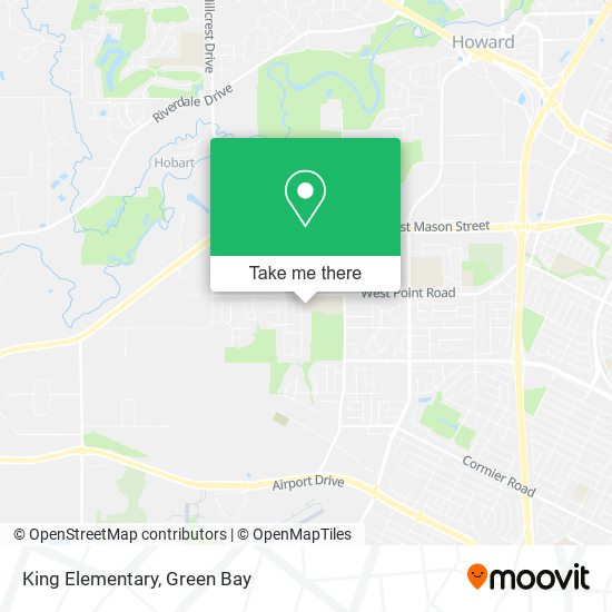 King Elementary map