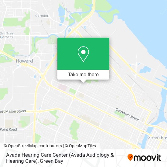 Mapa de Avada Hearing Care Center