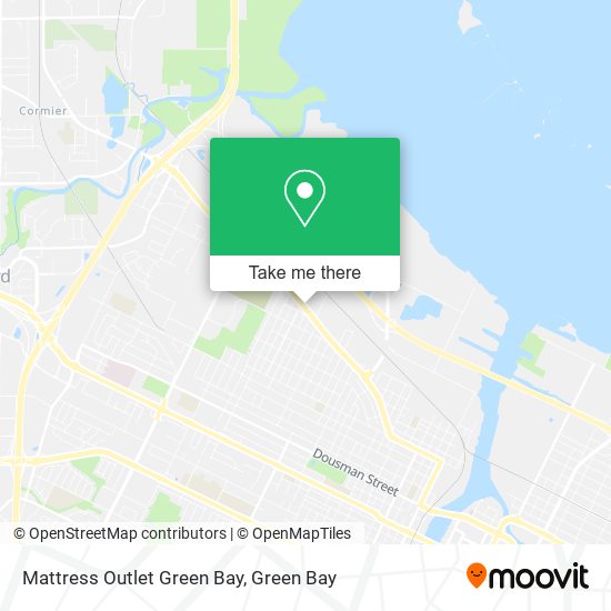 Mattress Outlet Green Bay map