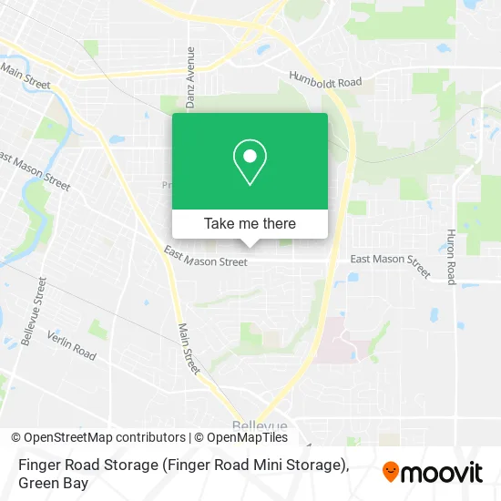 Mapa de Finger Road Storage