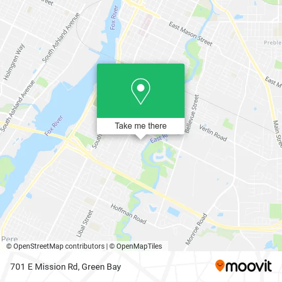 Mapa de 701 E Mission Rd