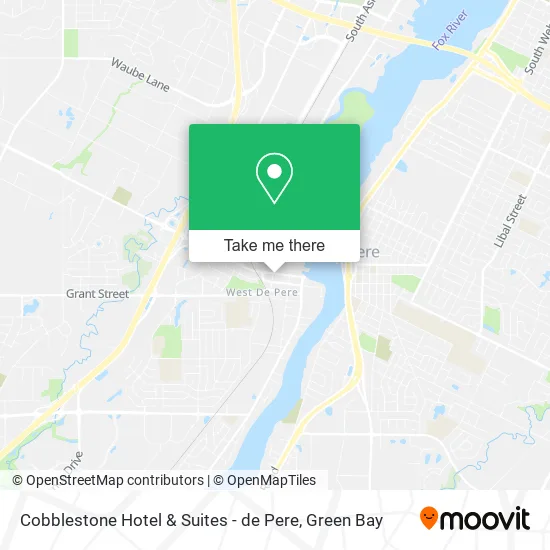 Cobblestone Hotel & Suites - de Pere map