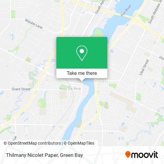 Thilmany Nicolet Paper map