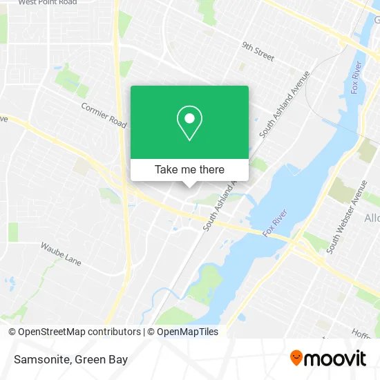 Mapa de Samsonite