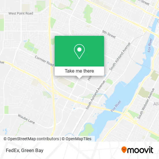 Mapa de FedEx
