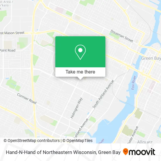 Hand-N-Hand of Northeastern Wisconsin map