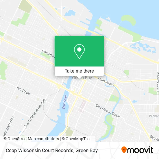 Mapa de Ccap Wisconsin Court Records