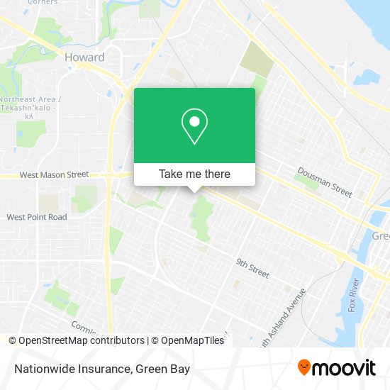 Mapa de Nationwide Insurance