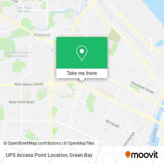 Mapa de UPS Access Point Location