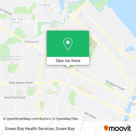 Green Bay Health Services map