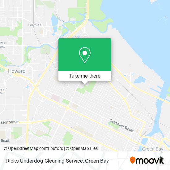 Mapa de Ricks Underdog Cleaning Service