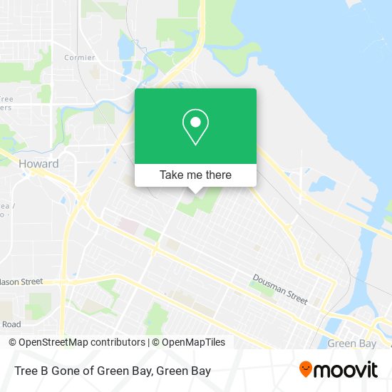 Mapa de Tree B Gone of Green Bay