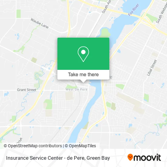 Insurance Service Center - de Pere map