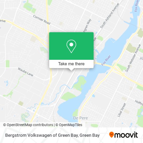 Bergstrom Volkswagen of Green Bay map