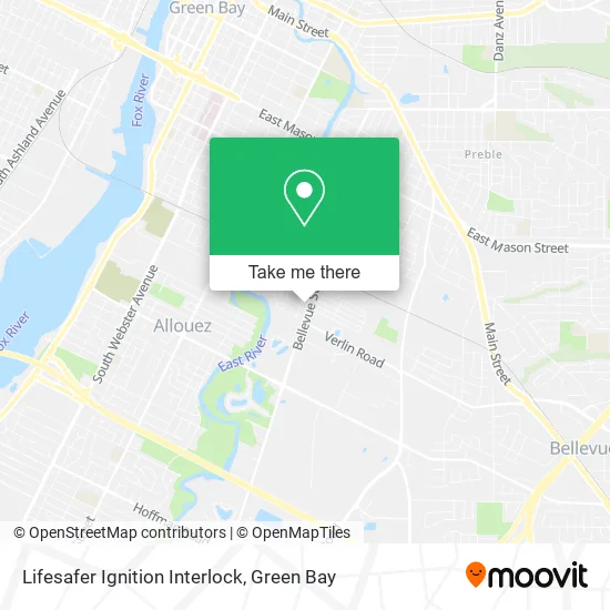 Lifesafer Ignition Interlock map