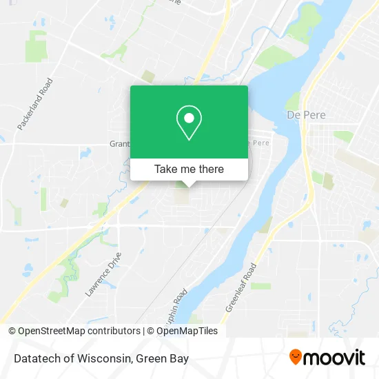 Datatech of Wisconsin map
