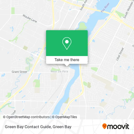 Green Bay Contact Guide map