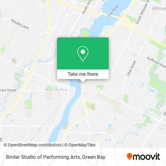 Mapa de Birder Studio of Performing Arts