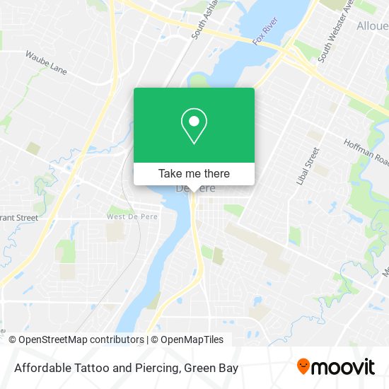 Affordable Tattoo and Piercing map