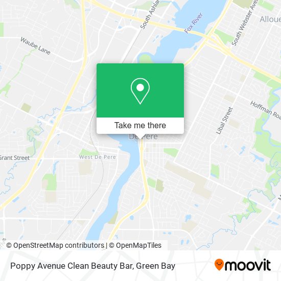 Mapa de Poppy Avenue Clean Beauty Bar