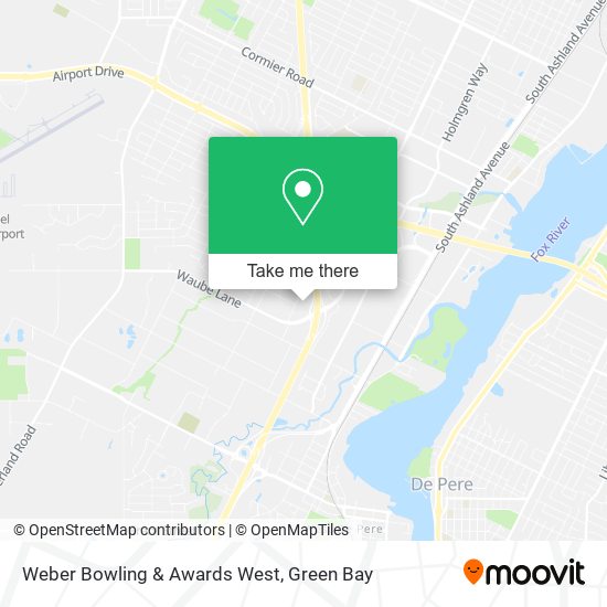 Weber Bowling & Awards West map