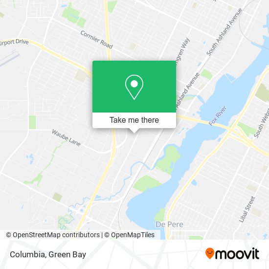 Mapa de Columbia