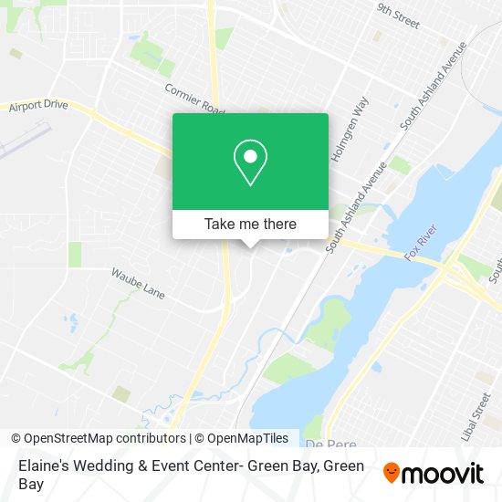 Mapa de Elaine's Wedding & Event Center- Green Bay