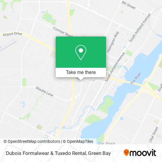 Mapa de Dubois Formalwear & Tuxedo Rental