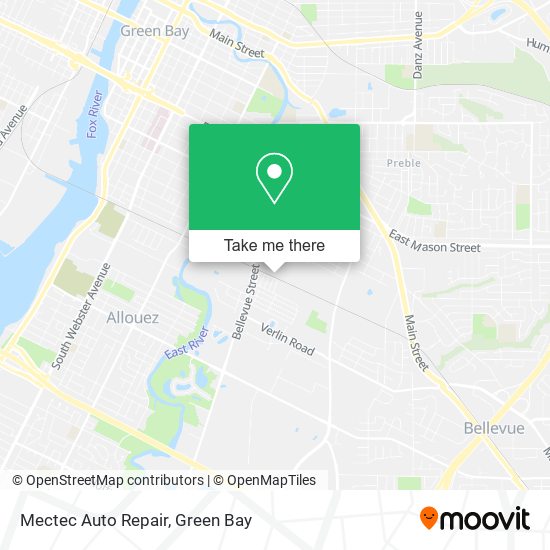 Mapa de Mectec Auto Repair