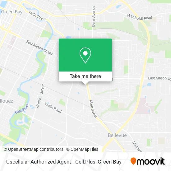 Mapa de Uscellular Authorized Agent - Cell.Plus
