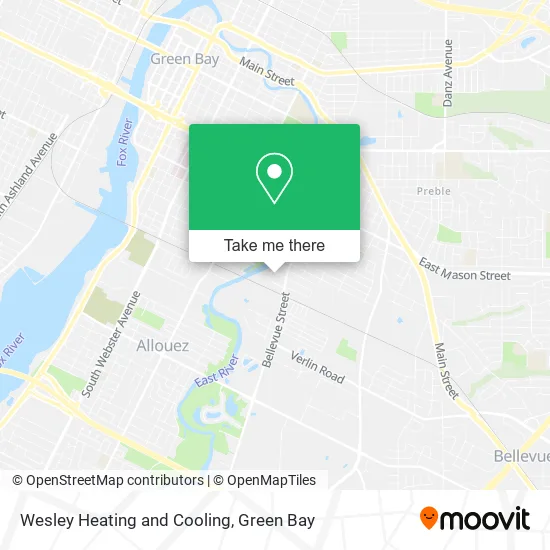 Wesley Heating and Cooling map