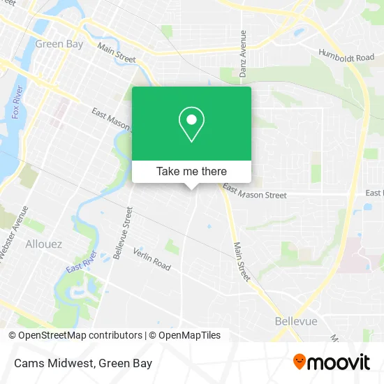 Mapa de Cams Midwest