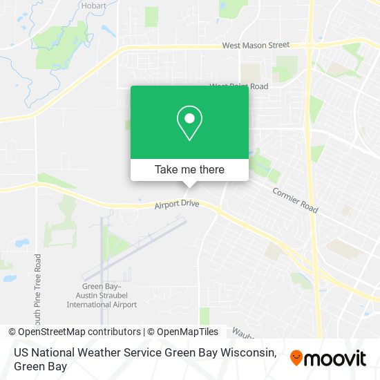 Mapa de US National Weather Service Green Bay Wisconsin