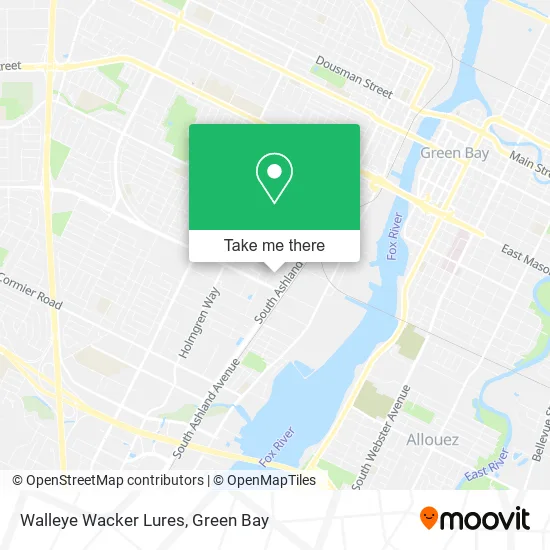 Walleye Wacker Lures map