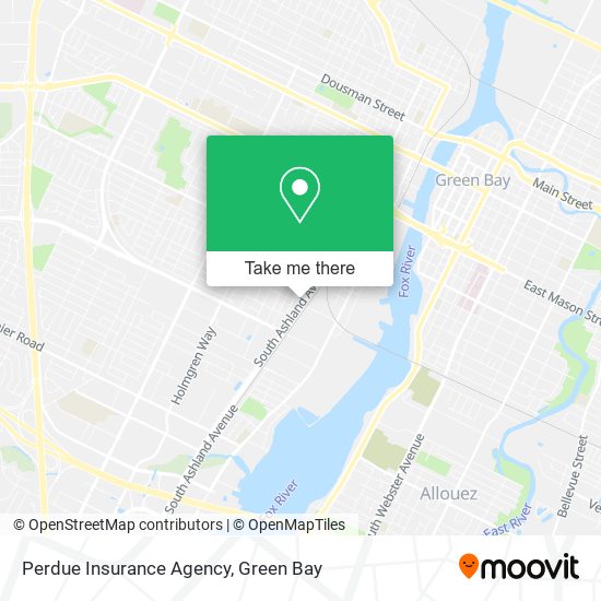 Perdue Insurance Agency map