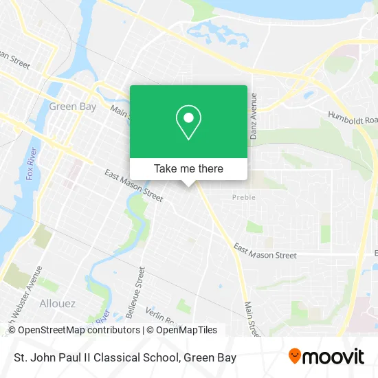 Mapa de St. John Paul II Classical School