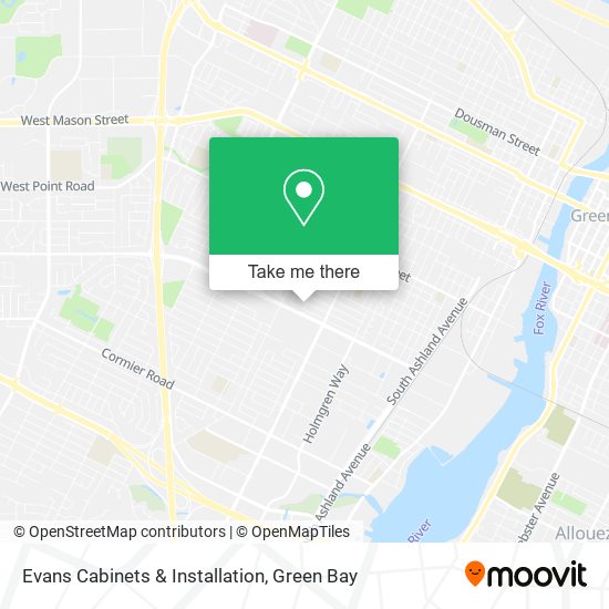 Evans Cabinets & Installation map