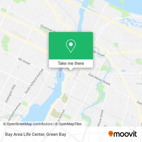 Bay Area Life Center map