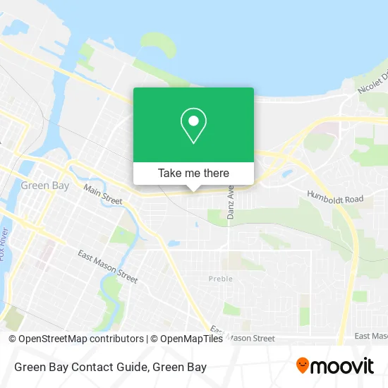 Green Bay Contact Guide map